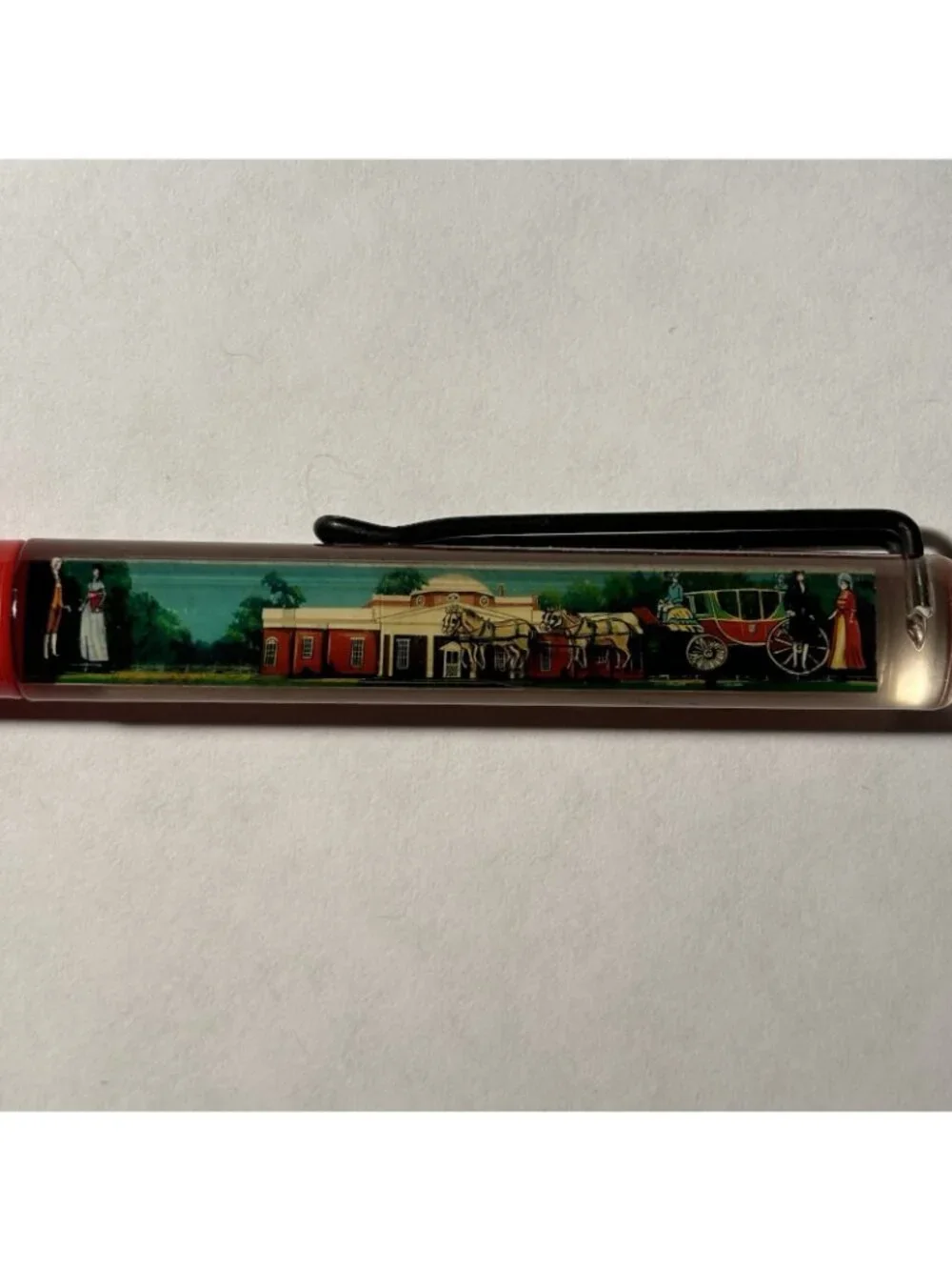 Monticello Home of Thomas Jefferson Virginia Floaty Pen Souvenir Horse Carriage